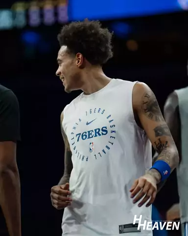 Pregame warmup on an NBA arena floor