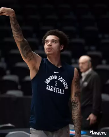 Pregame warmup on an NBA arena floor