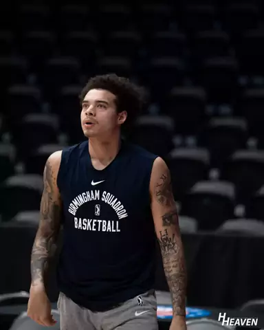 Pregame warmup on an NBA arena floor