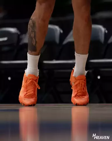 Pregame warmup on an NBA arena floor