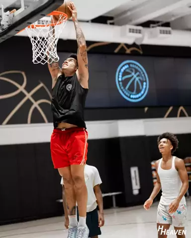 Player workout at an NBPA camp
