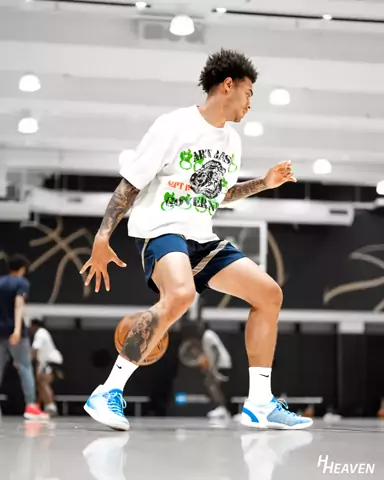 Player workout at an NBPA camp