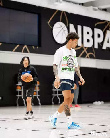Player workout at an NBPA camp