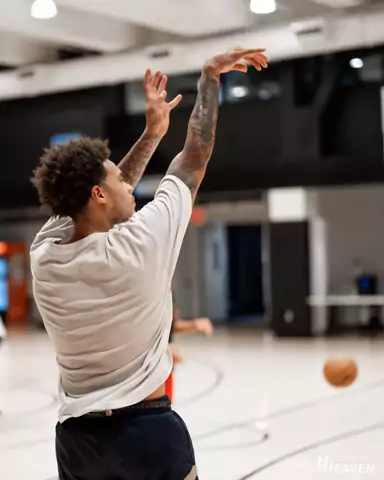 Player workout at an NBPA camp