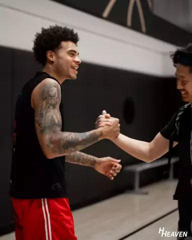 Player workout at an NBPA camp