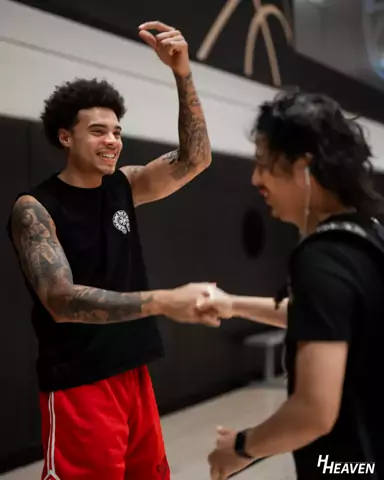 Player workout at an NBPA camp