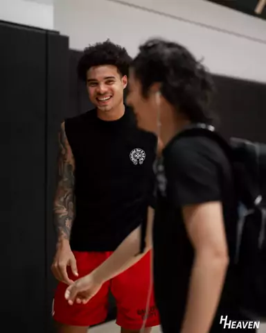 Player workout at an NBPA camp