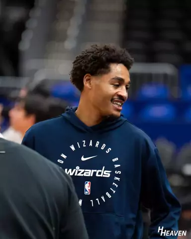 Jordan Poole during Washington Wizards pregame