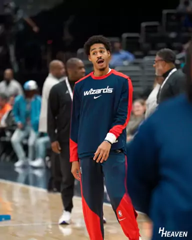 Jordan Poole during Washington Wizards pregame