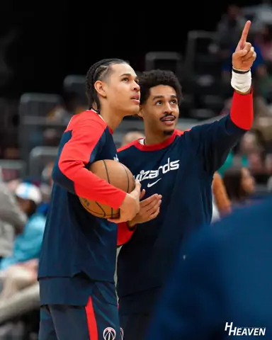 Jordan Poole during Washington Wizards pregame