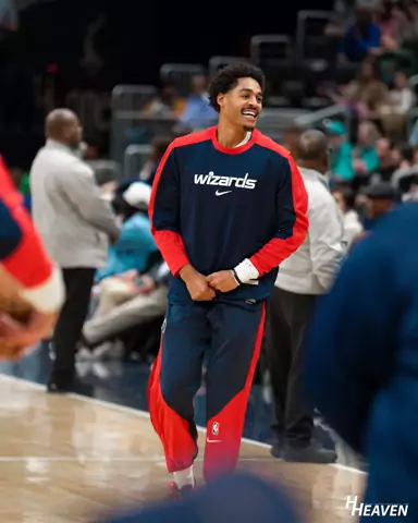 Jordan Poole during Washington Wizards pregame