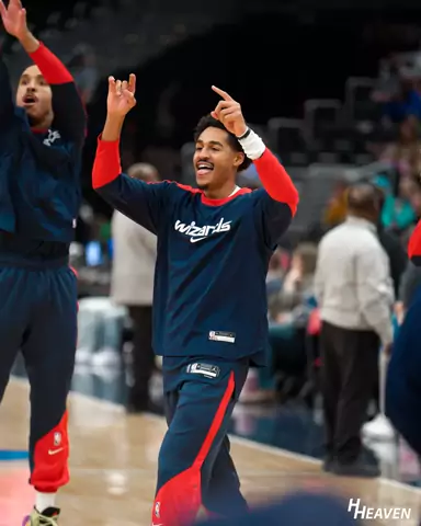 Jordan Poole during Washington Wizards pregame