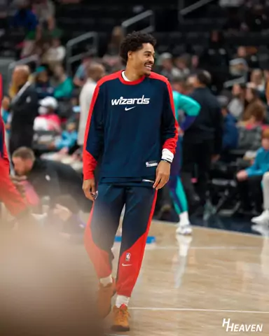 Jordan Poole during Washington Wizards pregame