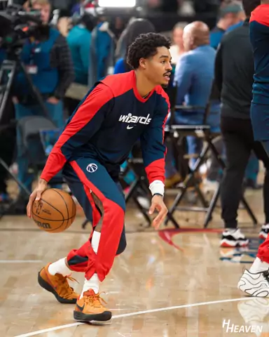 Jordan Poole during Washington Wizards pregame