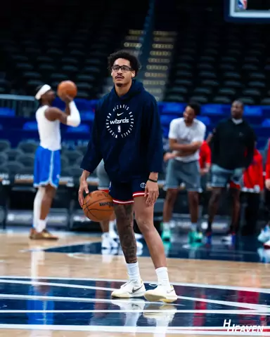 Jordan Poole during Washington Wizards pregame