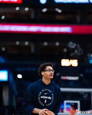 Jordan Poole during Washington Wizards pregame