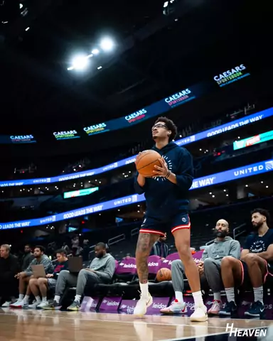 Jordan Poole during Washington Wizards pregame