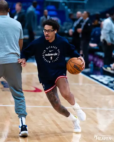 Jordan Poole during Washington Wizards pregame