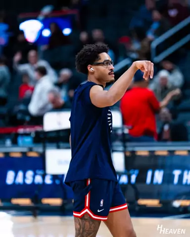 Jordan Poole during Washington Wizards pregame