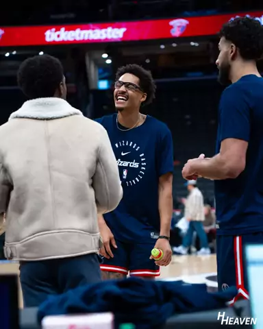 Jordan Poole during Washington Wizards pregame